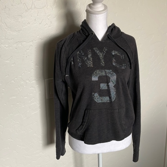 Aeropostale NYC 3 crop top sweat shirt - Picture 1 of 4